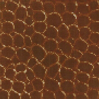 Picture of Bisazza Mosaico - Decori Opus Romano - Crocodile Brown
