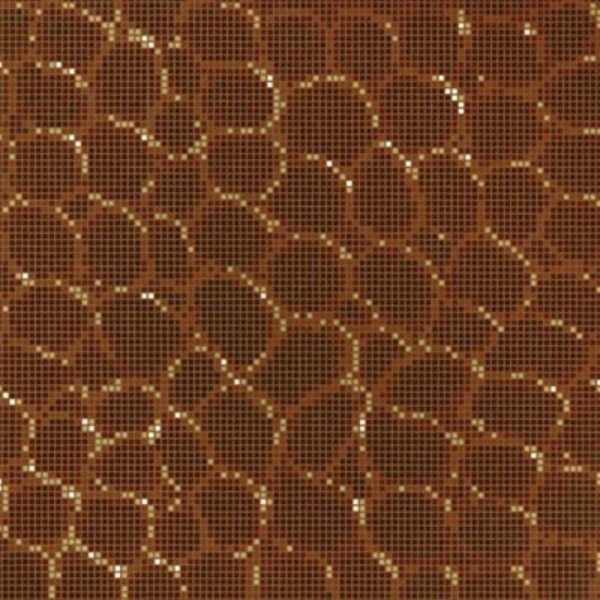Picture of Bisazza Mosaico - Decori Opus Romano - Crocodile Brown