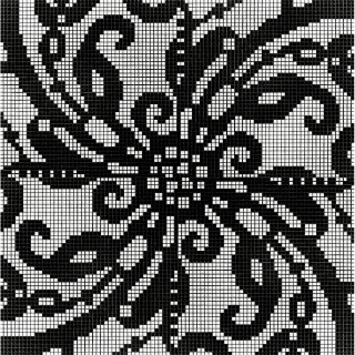 Picture of Bisazza Mosaico - Decori Opus Romano - Embroidery Black