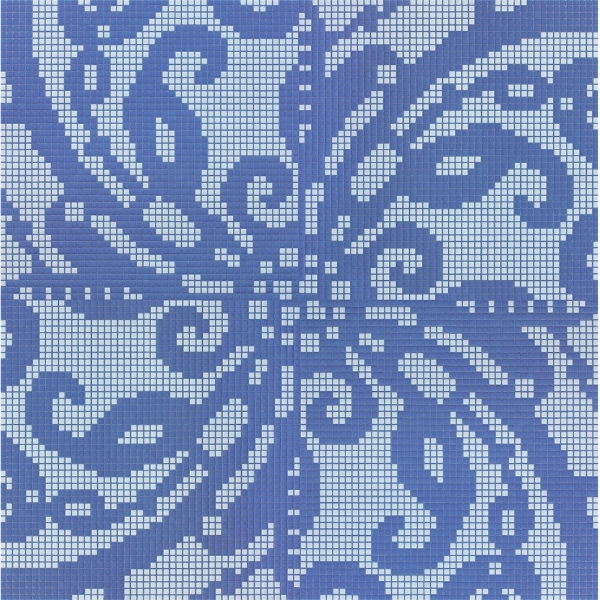 Picture of Bisazza Mosaico - Decori Opus Romano - Embroidery Blue