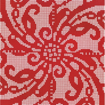 Picture of Bisazza Mosaico - Decori Opus Romano - Embroidery Red
