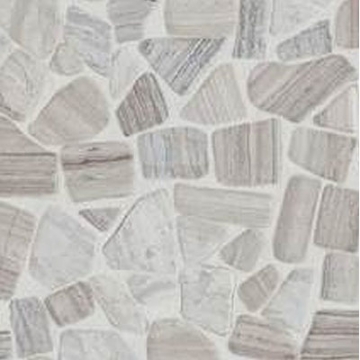 Picture of Daltile - Stone Decorative Pebble Mosaics Chenille White Polished