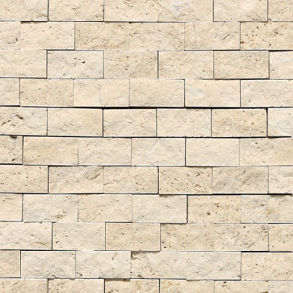 Picture of Daltile - Travertine Mosaic Split Face Mediterranean Ivory