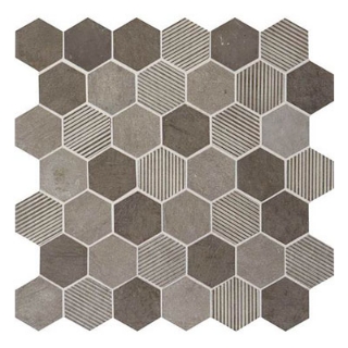Picture of Daltile - Limestone Hexagon Mosaic Moselle Gris Blend