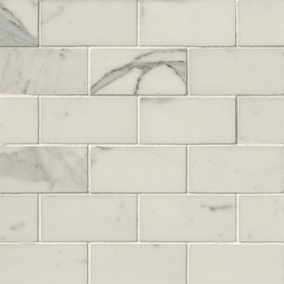 Picture of MS International - Marble Mosaics Brick 2 x 4 Polished Calacatta Gold