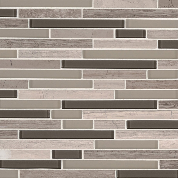 Picture of MS International - Decorative Blends Mosaic Interlocking 12 x 12 Modello Grigio