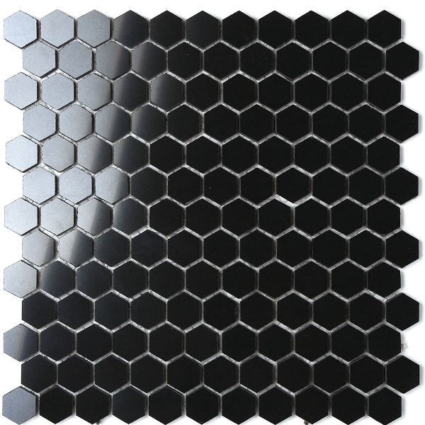 Picture of Voguebay - BNW Mosaics Honey Comb Hexagon Jet Black