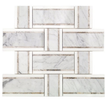 Picture of SOHO Studio Corp - Interlace White Carrara, Temple Gray & Thassos