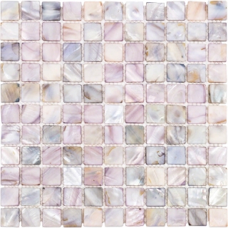 Picture of SOHO Studio Corp - Pearl Mosaic 1 x 1 Mist Gray Flat Squares
