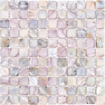 Picture of SOHO Studio Corp - Pearl Mosaic 1 x 1 Mist Gray Flat Squares