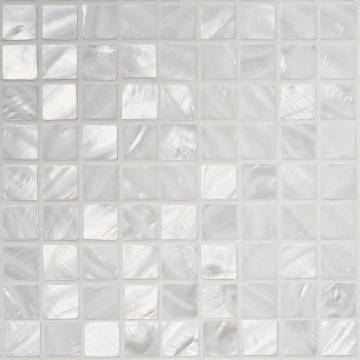 Picture of SOHO Studio Corp - Pearl Mosaic 1 x 1 White Flat Squares