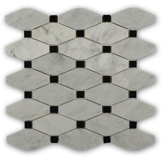 Picture of SOHO Studio Corp - Stella White Carrara with Black Dot