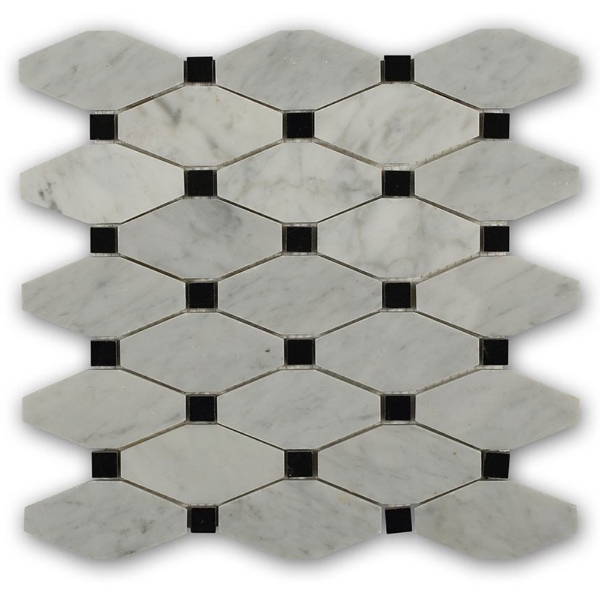 Picture of SOHO Studio Corp - Stella White Carrara with Black Dot