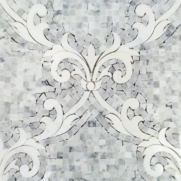 Picture of SOHO Studio Corp - Water Jet Mosaic MJ Regalia Bianco Carrara