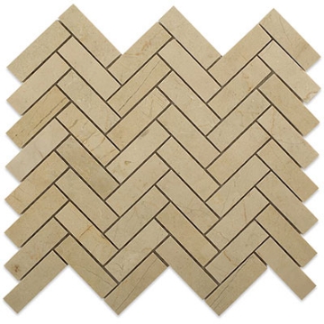 Picture of SOHO Studio Corp - Crema Marfil Mosaic Herringbone Herringbone
