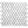 Picture of MiR Mosaic - Marbella Carrara Hex 1 x 1 Carrara Hex Honed