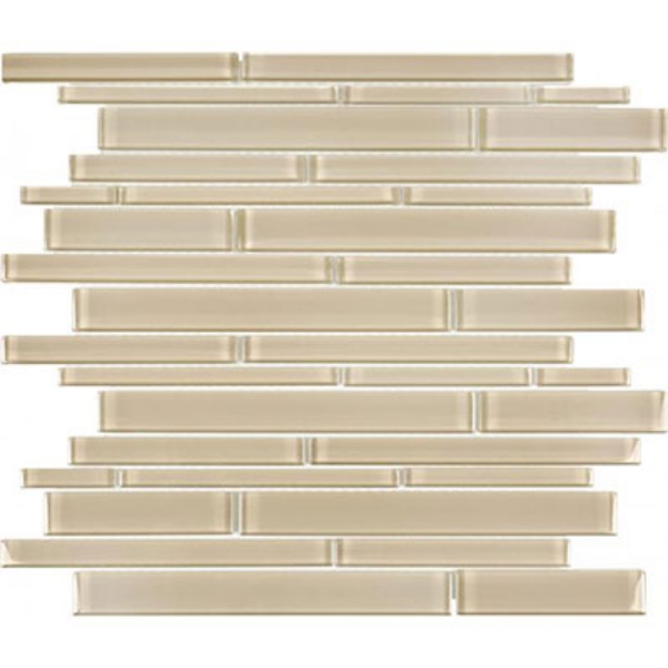 Picture of Chesapeake Flooring - Essentials Glass Mosaic Random Strip Earth