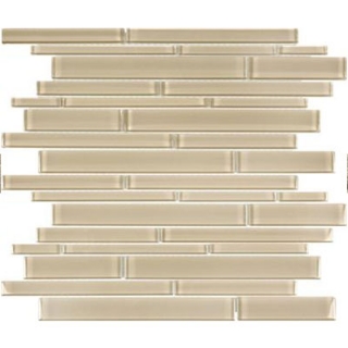 Picture of Chesapeake Flooring - Essentials Glass Mosaic Random Strip Sand