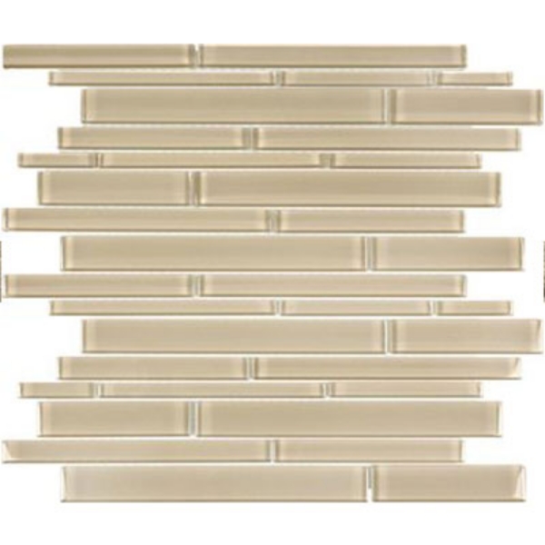 Picture of Chesapeake Flooring - Essentials Glass Mosaic Random Strip Sand