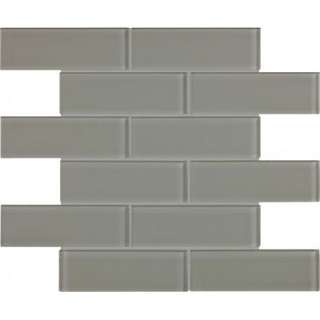 Picture of Chesapeake Flooring - Essentials Glass Mosaic Brick Smoke