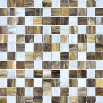 Picture of Chesapeake Flooring - Ornamental Glass Mosaic 1 x 1 Peperino