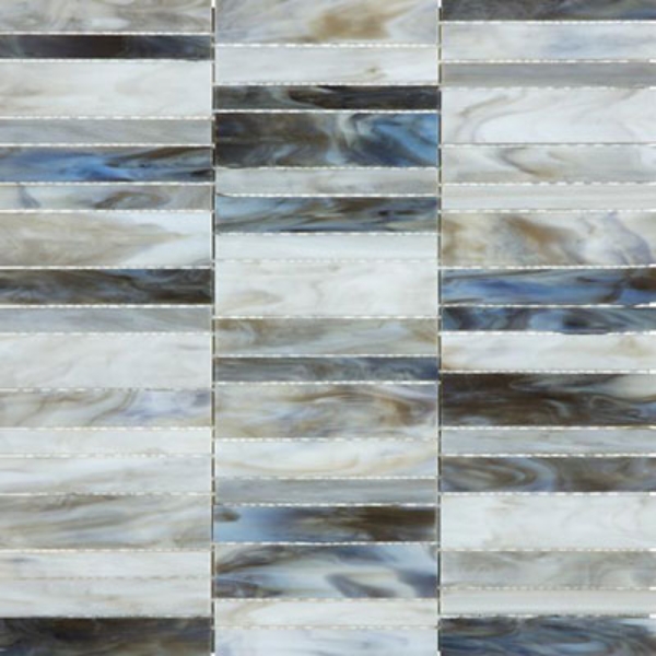Picture of Chesapeake Flooring - Ornamental Glass Mosaic Random Stacked Arabescato