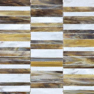 Picture of Chesapeake Flooring - Ornamental Glass Mosaic Random Stacked Peperino
