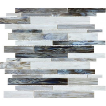 Picture of Chesapeake Flooring - Ornamental Glass Mosaic Random Strip Alabastro