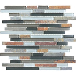 Picture of Chesapeake Flooring - Slate Glass Linear Blend Smoky Mica