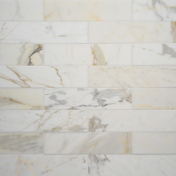 Picture of Bedrosians - Marble Stone 3 x 12 Calacatta Oro Honed
