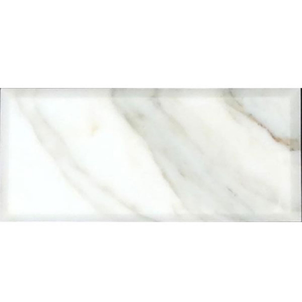 Picture of MiR Mosaic - Field Tile 3 x 6 Beveled Polished Calacatta