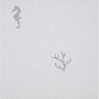 Picture of Bisazza Mosaico - Decori 10 - Corals and Seahorses Corals Seahorse White