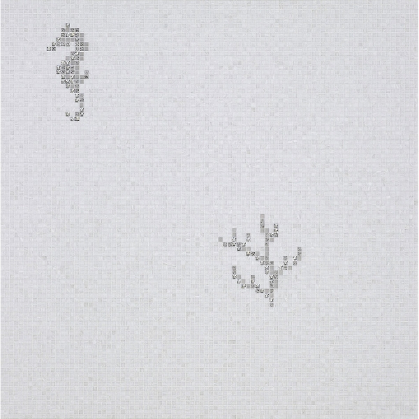 Picture of Bisazza Mosaico - Decori 10 - Corals and Seahorses Corals Seahorse White