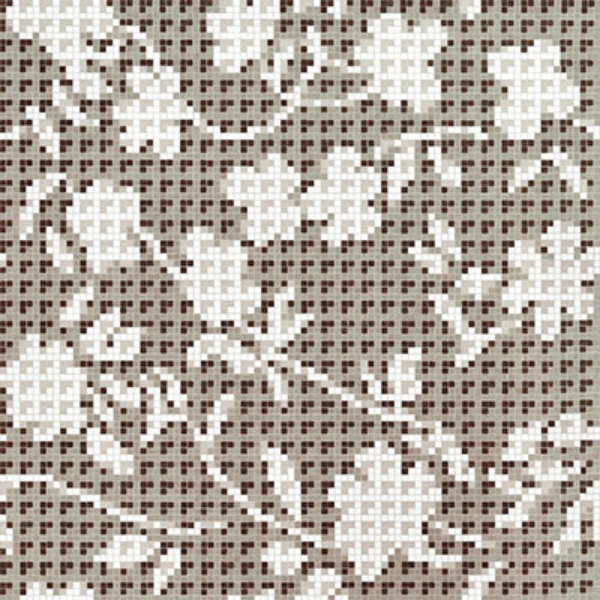 Picture of Bisazza Mosaico - Decori 10 - Flower Corner Flower Corner Grey