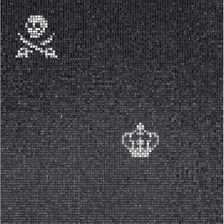 Picture of Bisazza Mosaico - Decori 10 - Skulls and Crowns Skulls Crowns Black