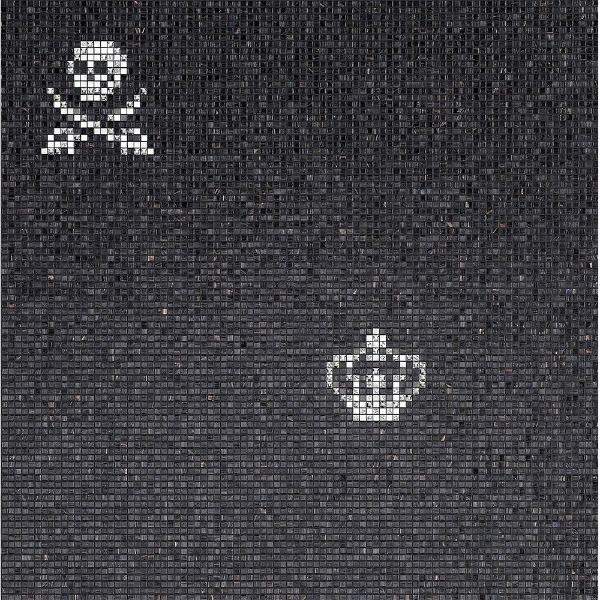 Picture of Bisazza Mosaico - Decori 10 - Skulls and Crowns Skulls Crowns Black