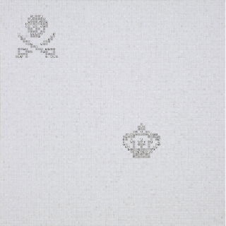 Picture of Bisazza Mosaico - Decori 10 - Skulls and Crowns Skulls Crowns White