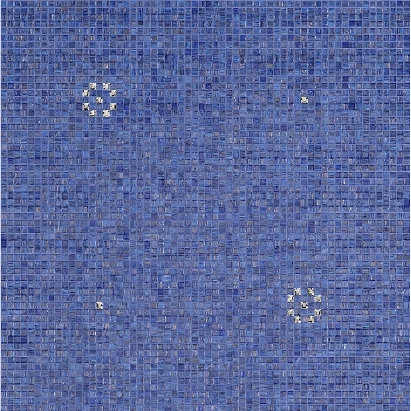 Picture of Bisazza Mosaico - Decori 10 - Stars Stars Blue