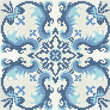 Picture of Bisazza Mosaico - Decori Opus Romano - Olimpia Olimpia Blue