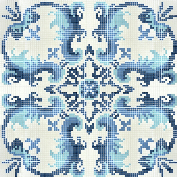 Picture of Bisazza Mosaico - Decori Opus Romano - Olimpia Olimpia Blue