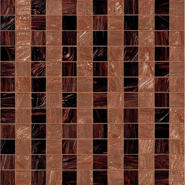 Picture of Bisazza Mosaico - Decorations 5 x 5 Rayures Marrons
