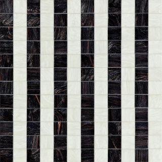 Picture of Bisazza Mosaico - Decorations 5 x 5 Rayures Noires