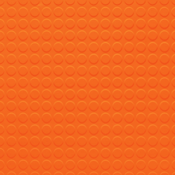 Picture of Johnsonite - Solid Colors Raised Round .125 Tangerine Tango