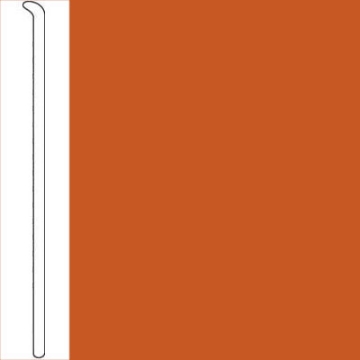 Picture of Johnsonite - Baseworks ThermoSet 6 Toeless Wall Base Tangerine Tango