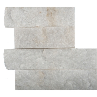Picture of Emser Tile - Slate, Quartzite and Sandstone Stacked Corner Set White Quartzite