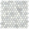 Picture of Emser Tile - Marble Hexagon Mosaic Honed Bianco Gioia
