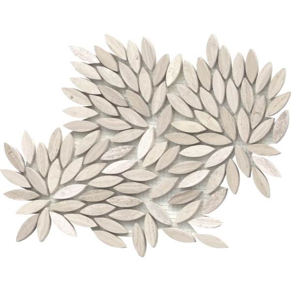 Picture of Emser Tile - Metro Leaf Mosaic Cream