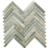 Picture of SOHO Studio Corp - Art Glass Mosaic Herringbone Quartz Sea