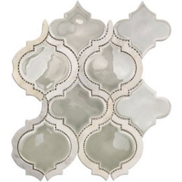 Picture of SOHO Studio Corp - Baroque Lantern Mosaic Grigio with Asian Statuary Lines