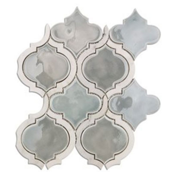 Picture of SOHO Studio Corp - Baroque Lantern Mosaic Sky with Asian Statuary Lines